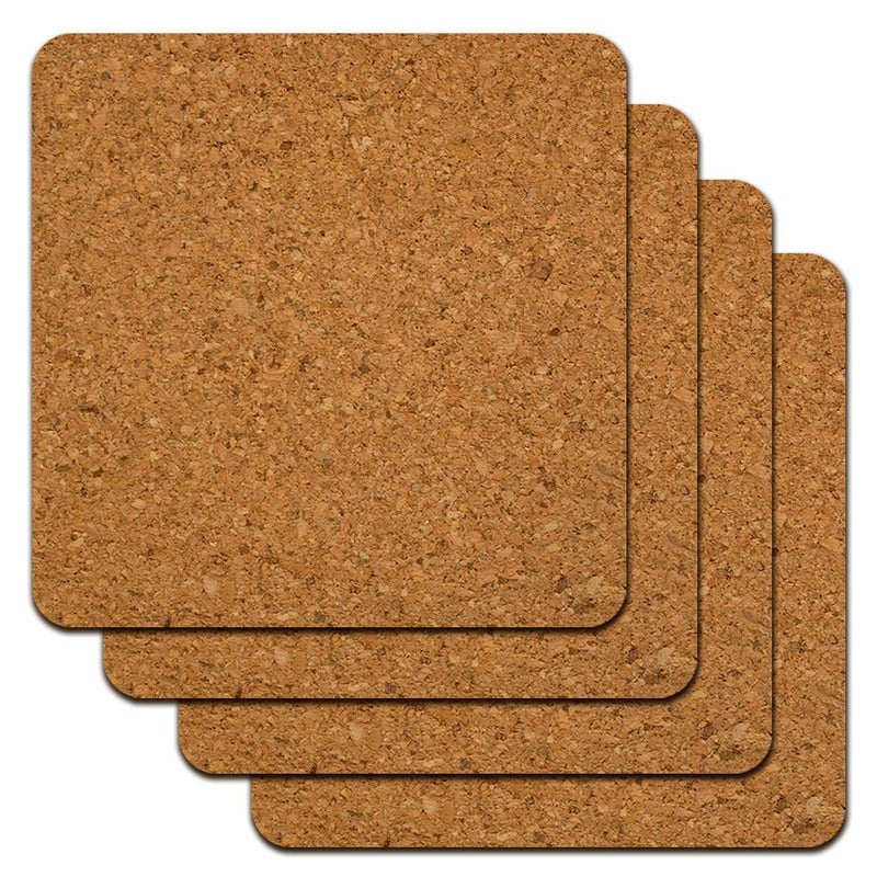 GRAPHICS & MORE Black Cat In Window Low Profile Novelty Cork Coaster Set - Image 3
